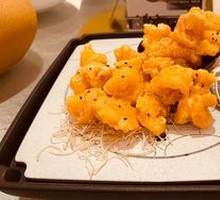 Mustard Salad Shrimp Balls