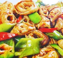 Spicy Pepper and Pig Intestines