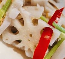 Lotus Root Slices with Ginger Sauce