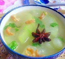 Winter Melon and Shrimp Roe Soup