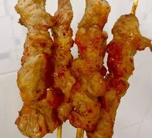 Roasted Pork Neck Skewer