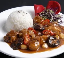 Braised Chicken with Mushrooms