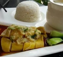 Hainan Green Onion Chicken Rice