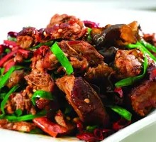 Ginger and Green Onion Stir-fried Roast Duck