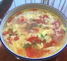 Tomato Egg Drop Soup