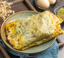 One Egg and Chicken Strip Pancake