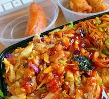 Honey-glazed BBQ Rice Bowl