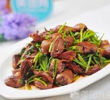 Dry-Fried Chicken Hearts
