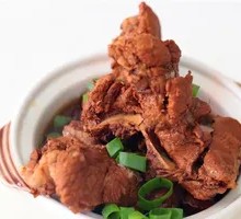 Bean Sprout and Pork Rib Rice