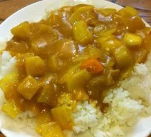 Potato Curry Chicken Rice Bowl