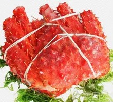 Steamed and Frozen King Crab