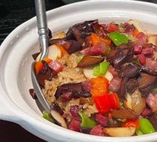 Stir-fried Beef Liver Mushroom Rice