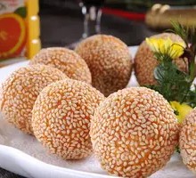 Pumpkin Sesame Balls