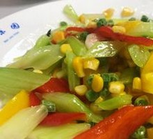 Stir-fried Seasonal Vegetables with Shrimp