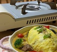 Japanese Curry Omelette Rice