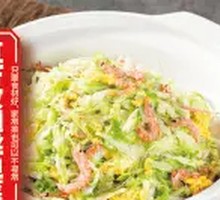 Red Shrimp Skin and Chicken Filament with Napa Cabbage