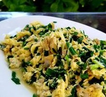Clam and Scallion Stir-fried Eggs