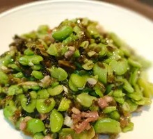 Bamboo Shoot and Broad Bean Stir-fry