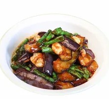 Eggplant with Green Beans Braised
