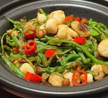 Stir-fried Green Bean with Scallop