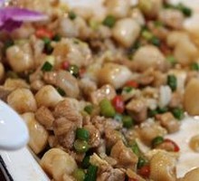 Crunchy Rice with Stir-fried Snack