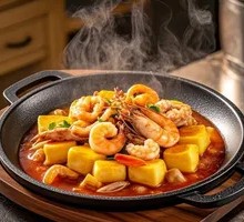 铁板海鲜豆腐