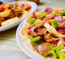 Pan-fried Meat Noodles