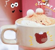 Bear Mochi Caramel Latte