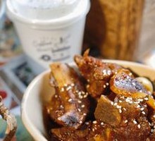 Braised Pork Ribs with Rice Cake and Plum Sauce