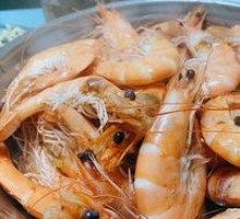 Boiled Shrimp in Salt Water