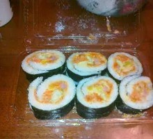 Beef Egg Yolk Sushi