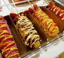 Melted Cheese Hot Dog Sticks