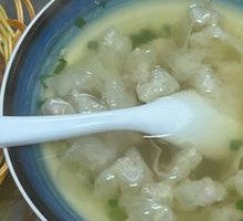 Stuffed Meat Dumpling Soup