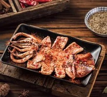 Grilled Squid on Iron Plate