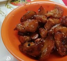 Honey-glazed Potato and Yam Cubes