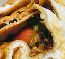 Two Eggs and Sausage Pancake