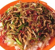 Spicy Shredded Pork Fried Rice