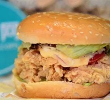 Crispy Chicken Leg Burger