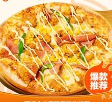 烧烤嫩汁鸡肉披萨