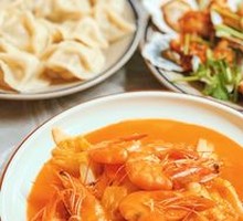 Braised Large Shrimp with Chinese Cabbage