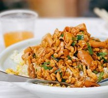 Sea Cucumber Rice Toss