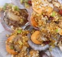 Spicy Garlic Scallops