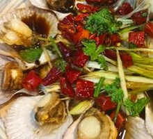 Spicy Garlic Scallops