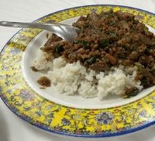 Sea Cucumber Rice Toss