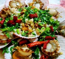 Spicy Garlic Scallops