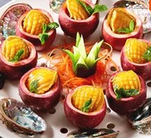 Passion Fruit Steamed Abalone