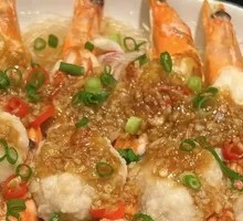 Steamed Large Shrimp with Garlic and Vermicelli