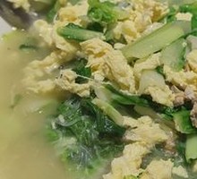 Bok Choy with Clam Meat