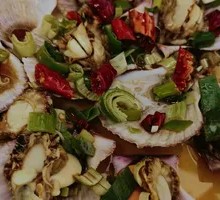 Spicy Garlic Scallops