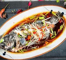 Oil-Poured Live Fish